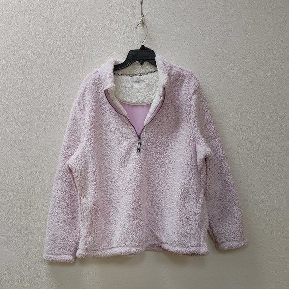 TIME AND TRU SHERPA SWEATSHIRT JACKET - Picture 1 of 11